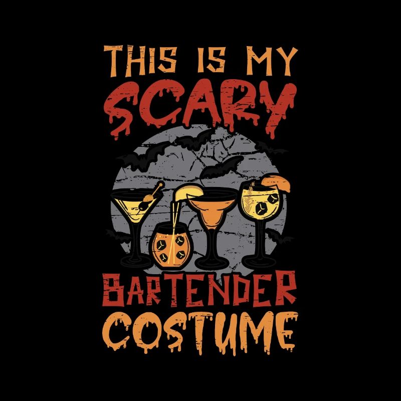 Mon costume de barman effrayant pour