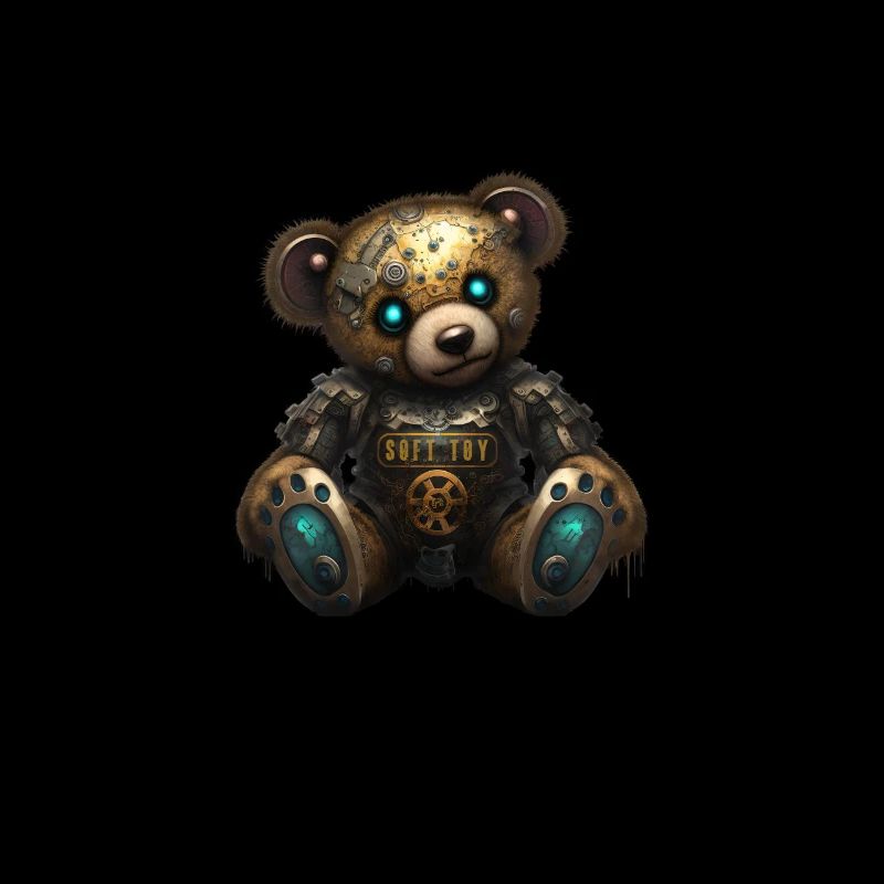 Robot Steampunk Bear de science-fiction