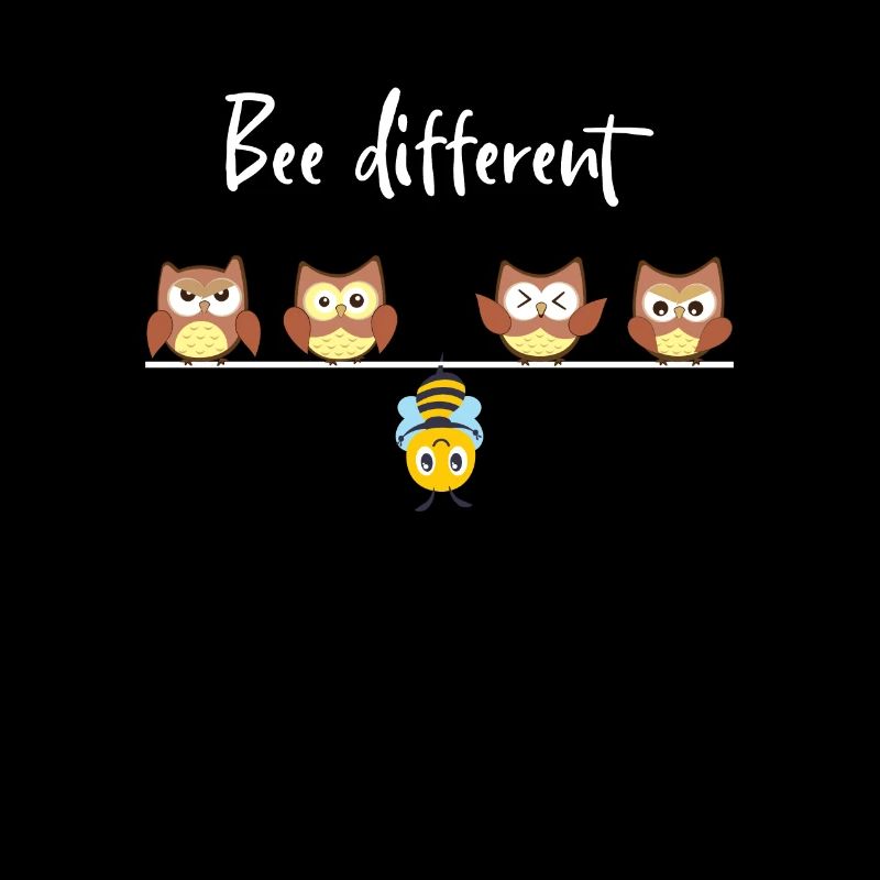 Bee Different Autism Hanging Bee With Owl Bee