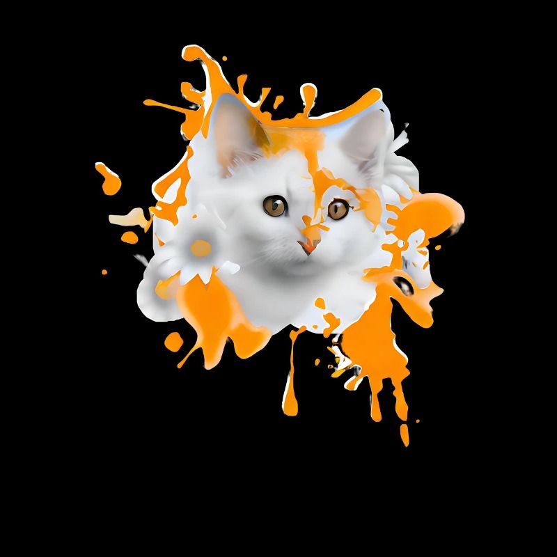 Chat fleuri