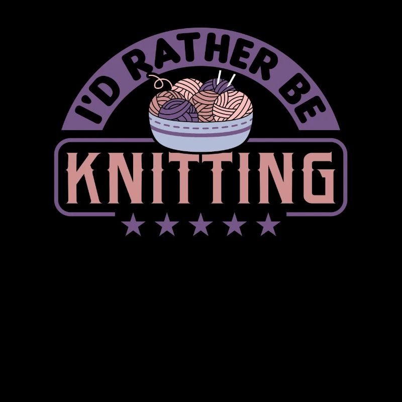 Handarbeit Stricken lustiger Strick Spruch