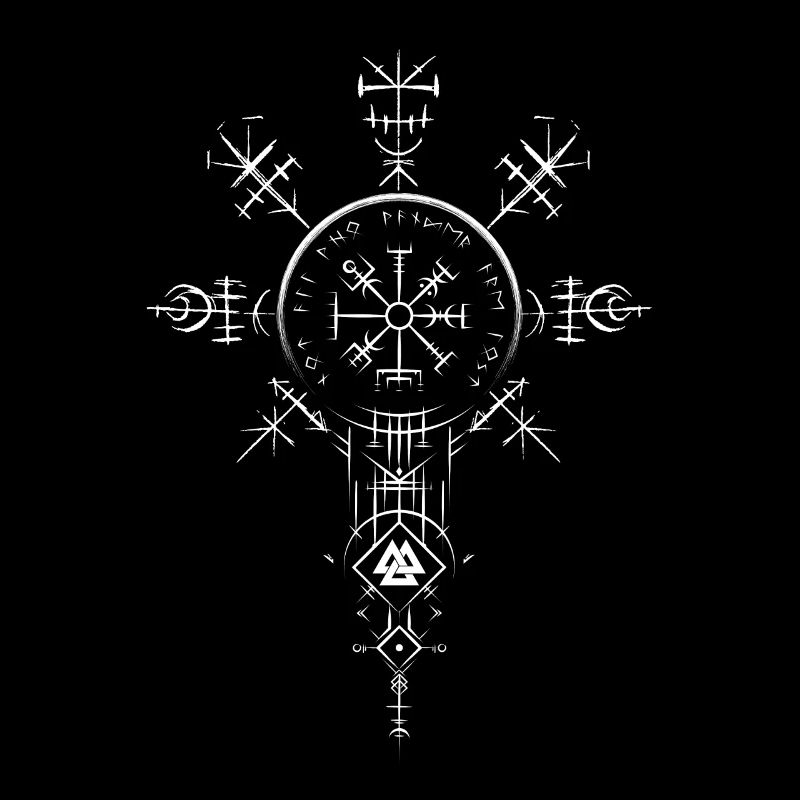 Celtic Vikinger Vegvisir compas Vikings