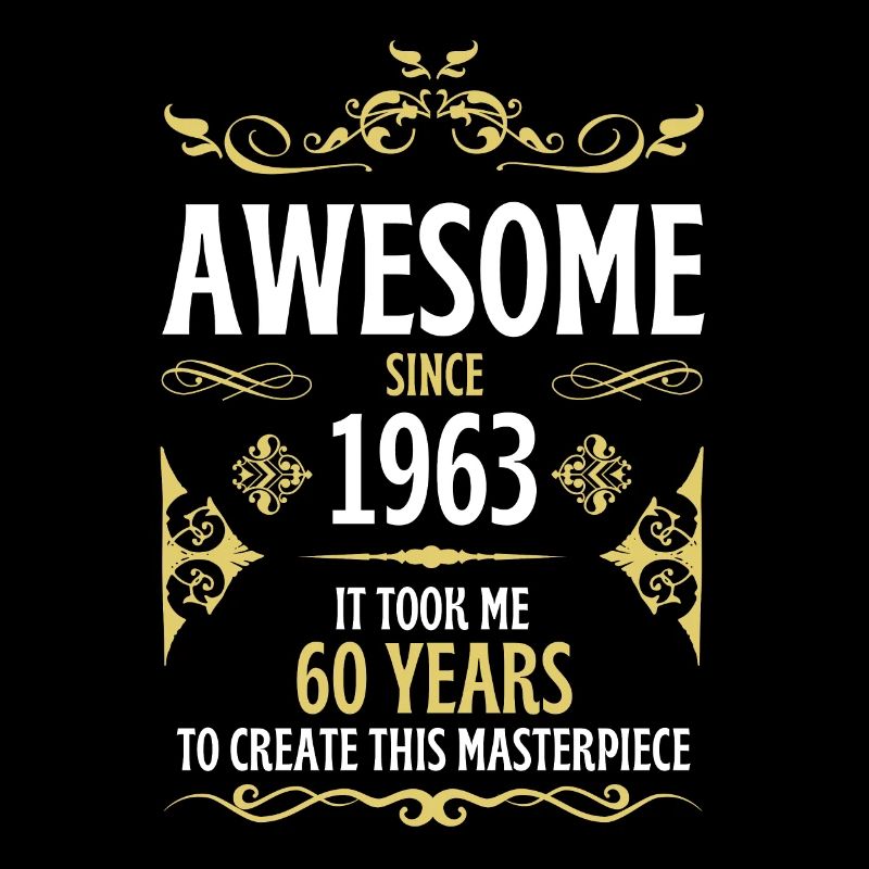 60. Geburtstag Vintage 1963