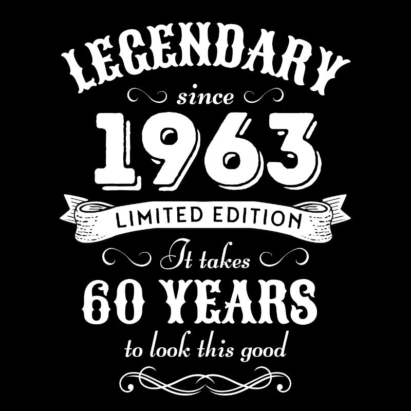 60. Geburtstag Vintage 1963