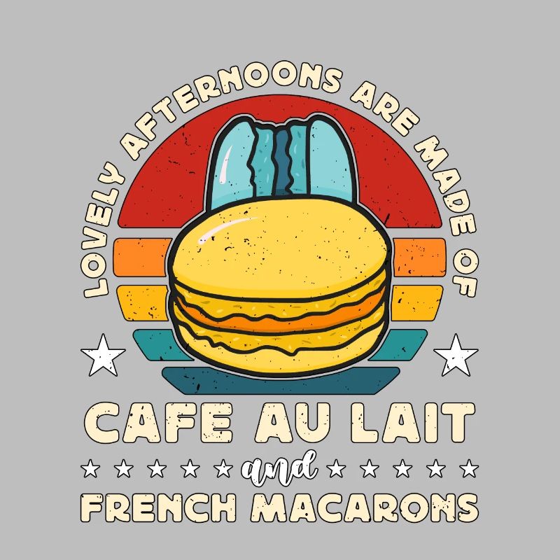 Macaron de beaux après-midi sont faits rétro snacking