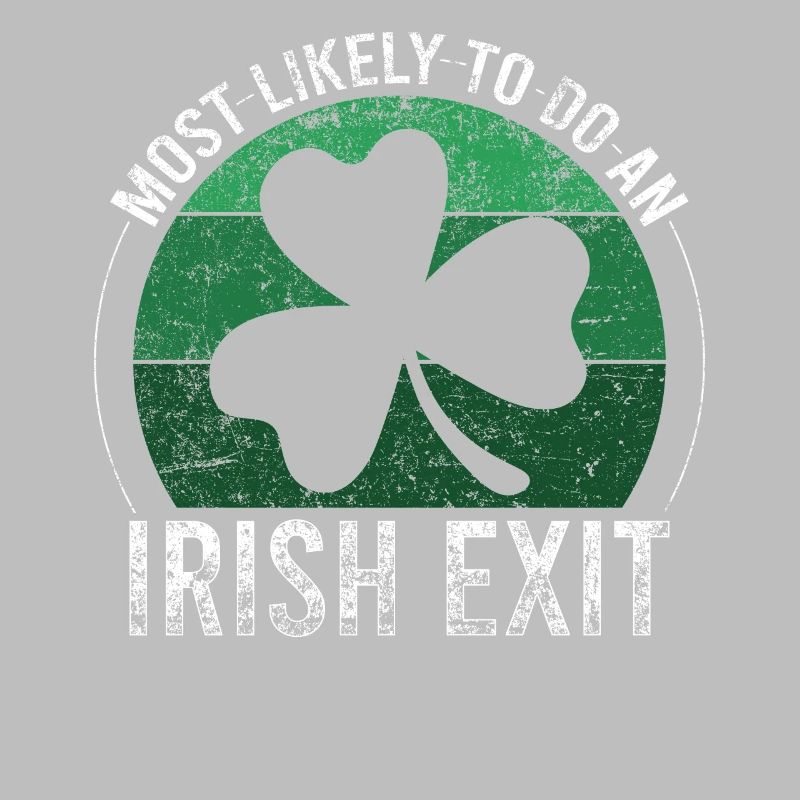 Irish Exit Saint Patrick's Day Retro Gift