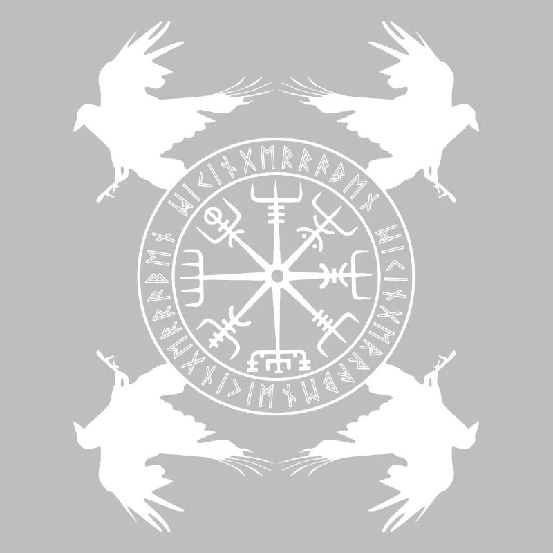 Vegvisir Raben Odhin Valhalla Wikinger