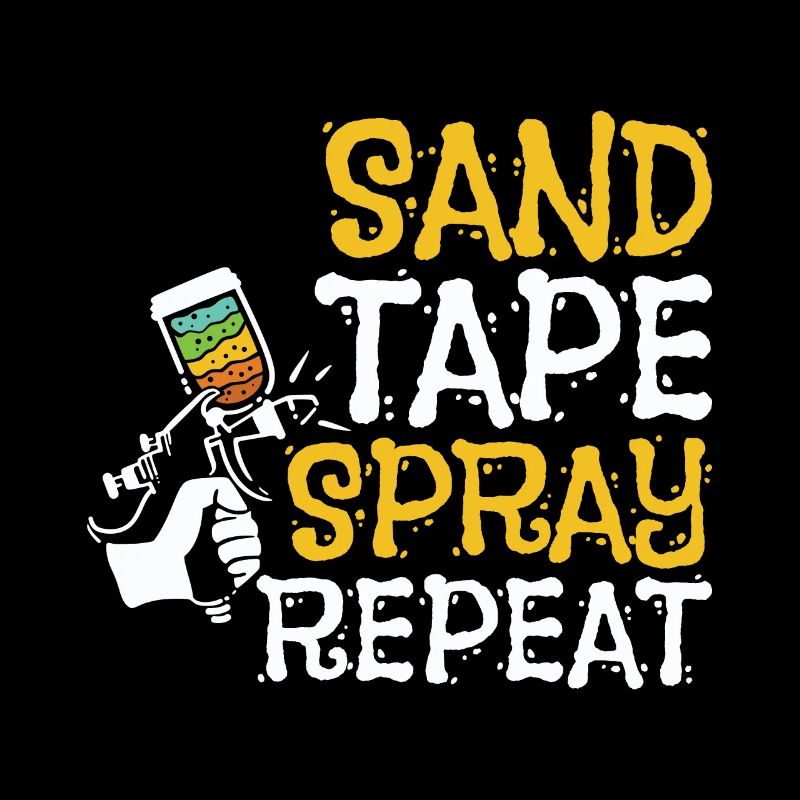 Sand. Tape. Spray. Repeat. For Painter