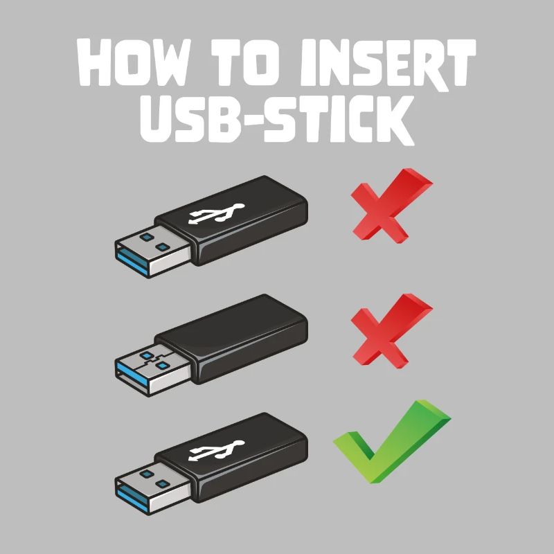 How To Insert USB Stick Funny Programmer Meme