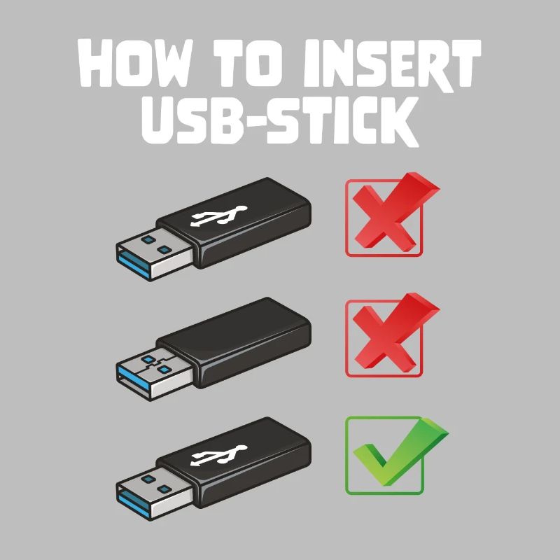 How To Insert USB Stick Funny Programmer Meme