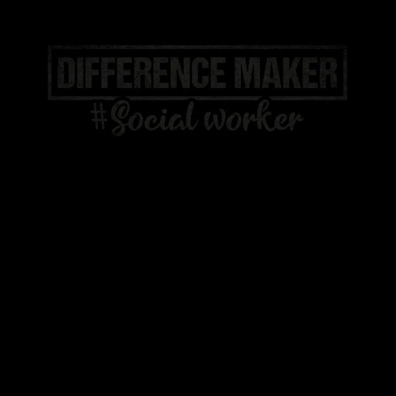 Travailleur social fier de Difference Maker