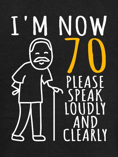 70-årsdag mann 70. Jeg er 70 år nå