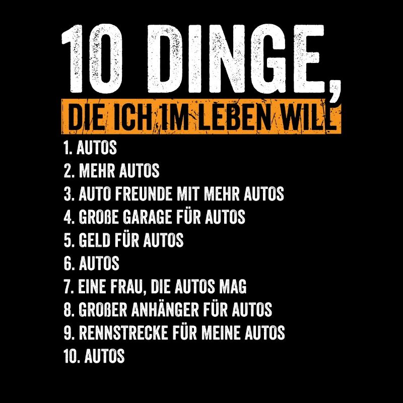 10 Dinge die ich im Leben will Autos