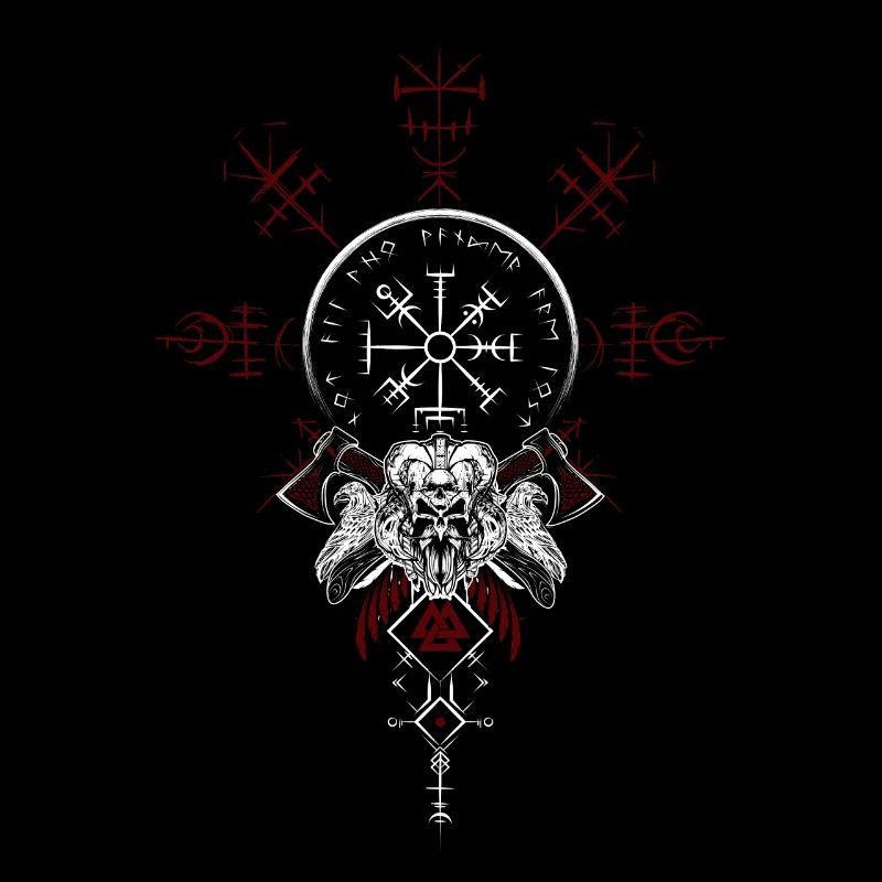 Celtic Vikinger Vegvisir compas Vikings