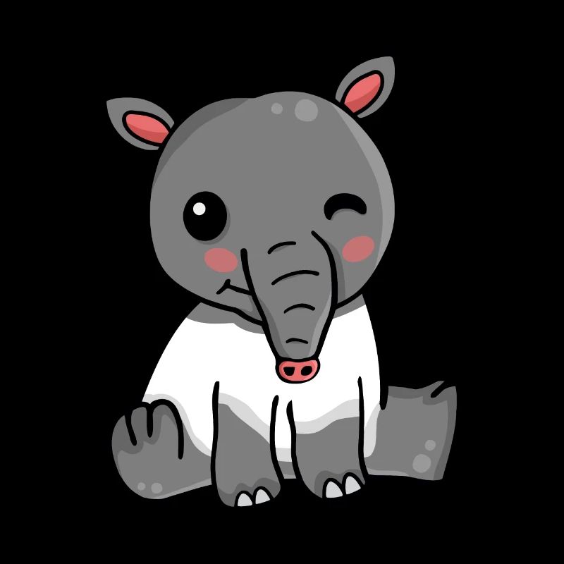 Süßes Tapir Geschenk Mädchen Zoo Tapir