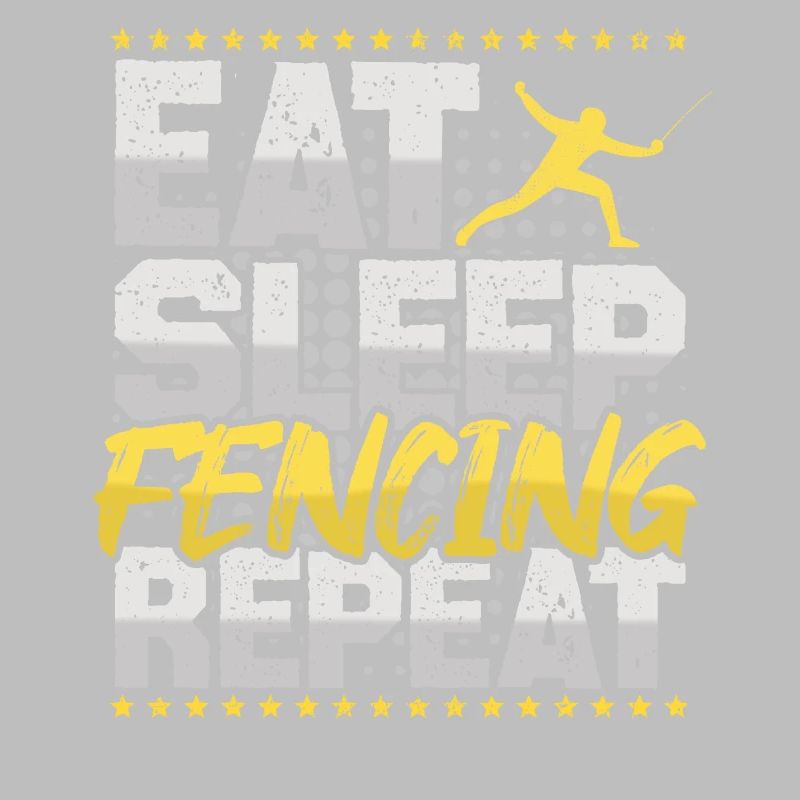 Fechten Eat Sleep Repeat Schwertkampf Schwerter