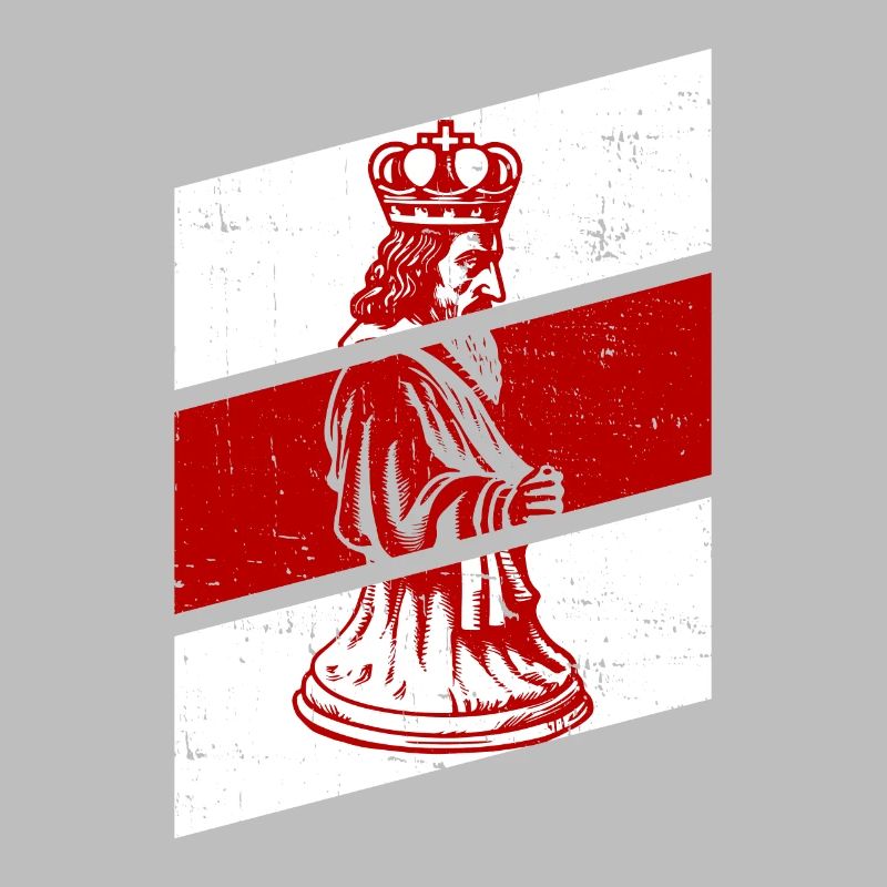 Échiquier avec Jésus comme pièce d’échecs royale -