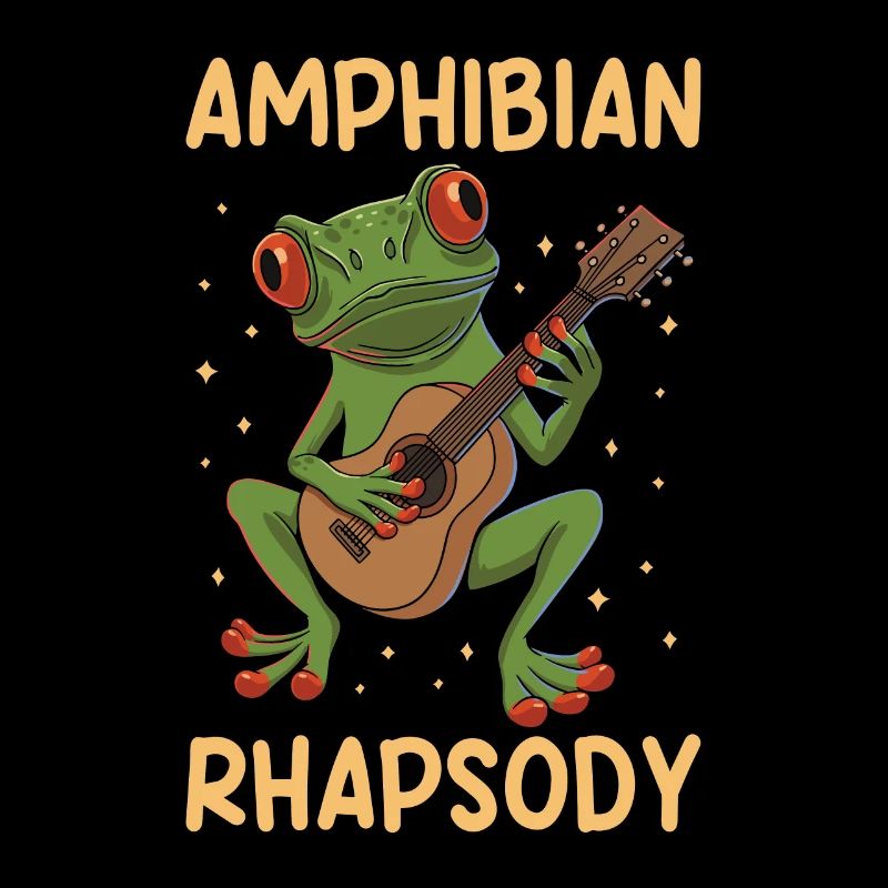 Roach Frog Guitar Amphibian Rhapsody