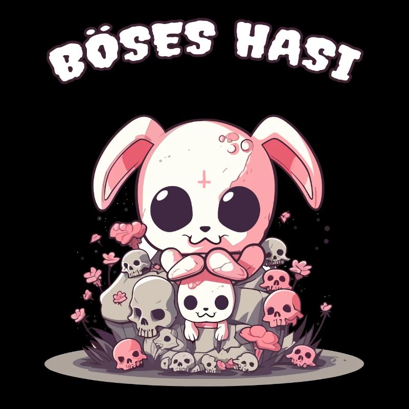 Pastel Goth Böses Hasi Pentagramm
