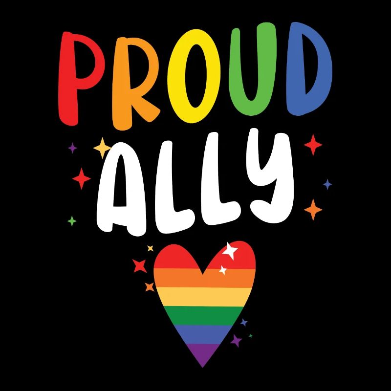 Stolzer Verbündeter Schwulenrechte Regenbogen Pride Monat LGBTQ