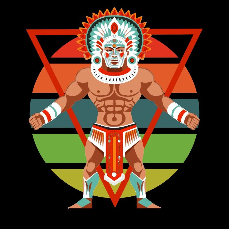 Ancient Aztec Deity Xipe Totec Inca Maya God