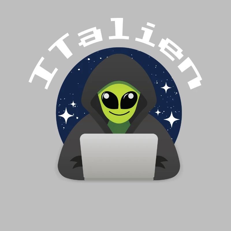 ITalien Alien Informatiker Hacker Coder