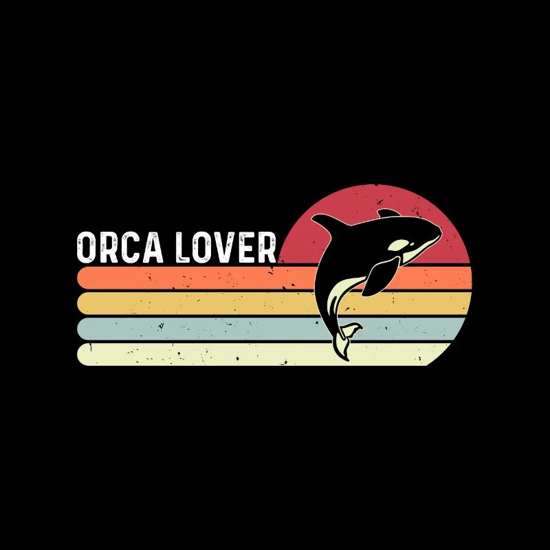 Orca Lovers Sea Creatures Protect Sunset