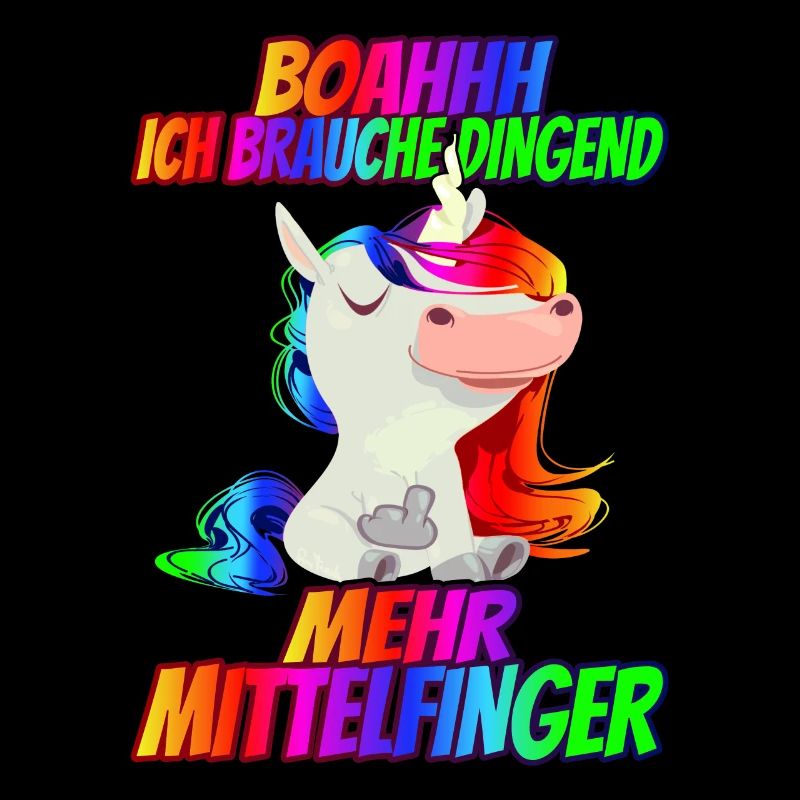 Ich brauche dringend mehr Mittelfinger Regenbogen
