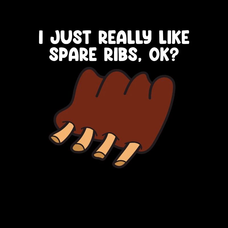 Spare Ribs Lustiges BBQ Grillen Fleisch Barbecue