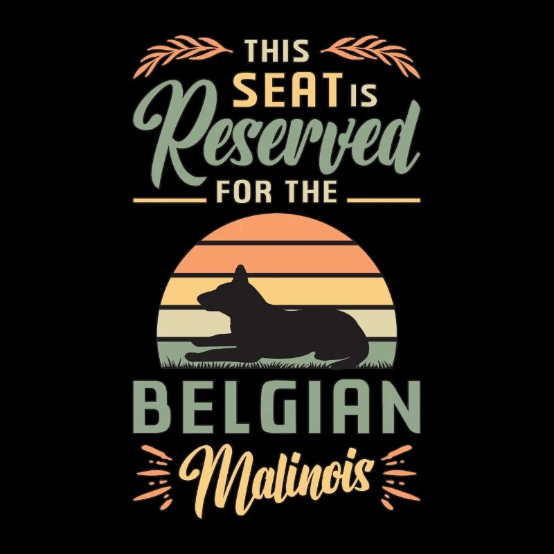 Belgian Malinois This Is Reserved Retro Pet