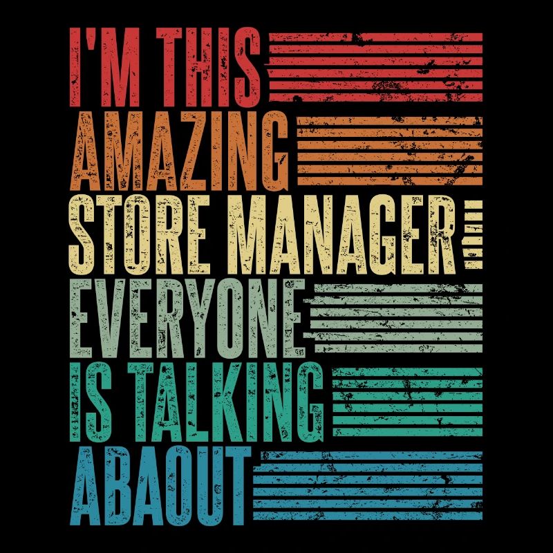 Vintage Store Manager Store Manager Gift Retro