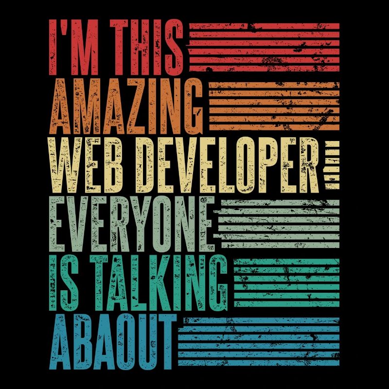 Web Developer Web Developer Gift Retro