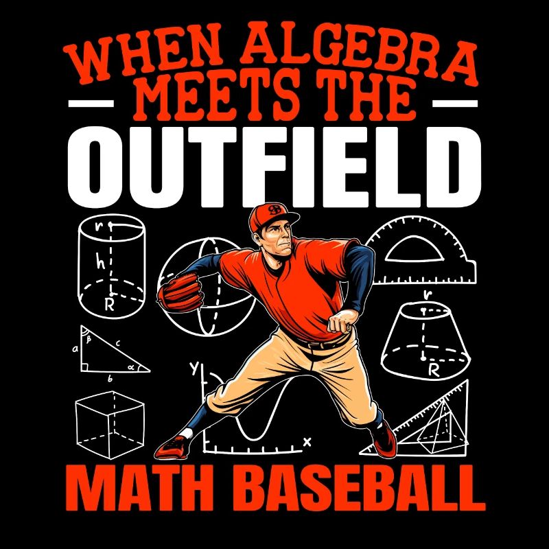 Baseball Math Lover Mathematician Baseball Player