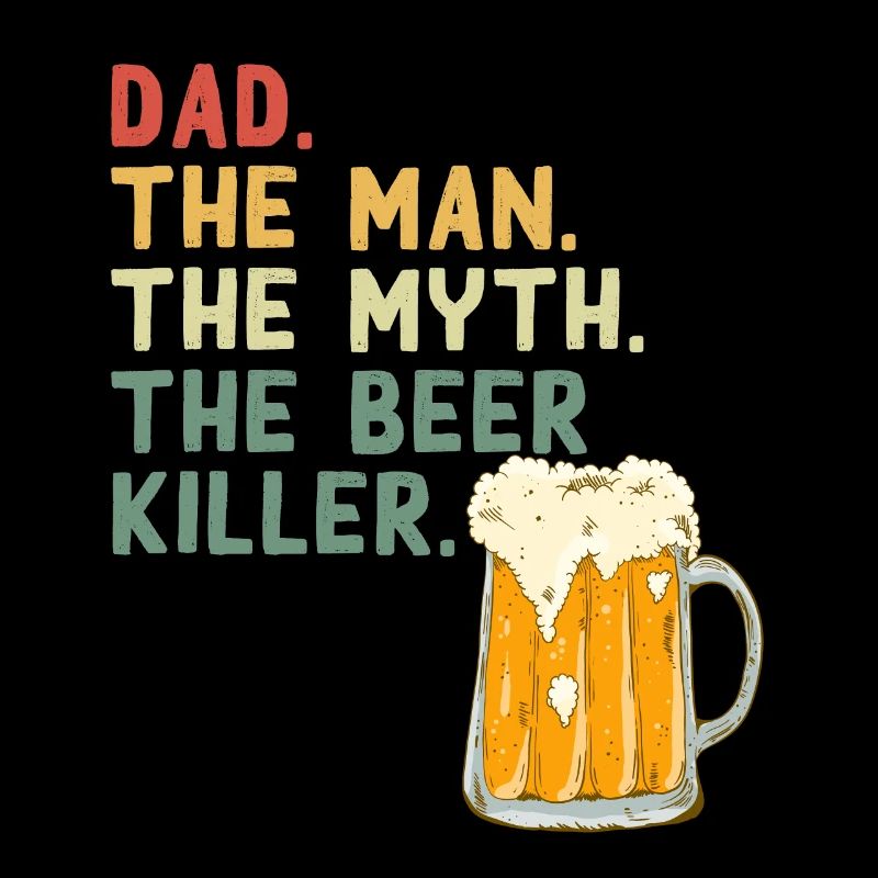 Lustiger Vater Spruch Bier Biervernichtender Dad