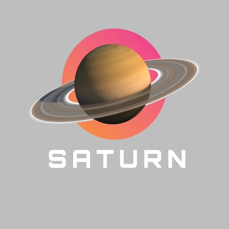 Système solaire spatial de la planète Saturne