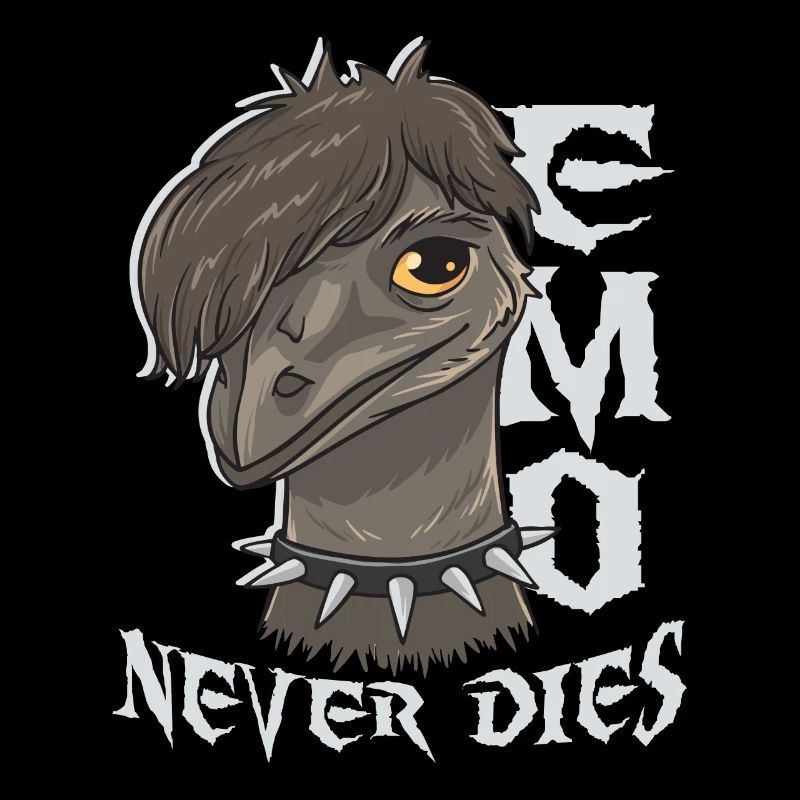 Emo Boy Emo Girl Emu Bird Emocore Punk Aesthetics