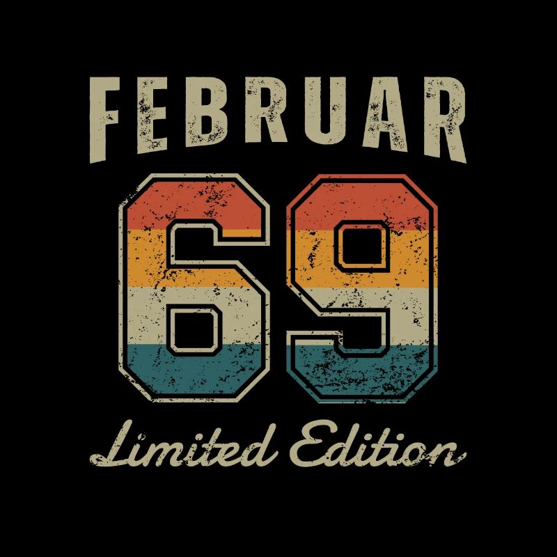 Geburtstag: Februar 1969 - Limited Edition Retro