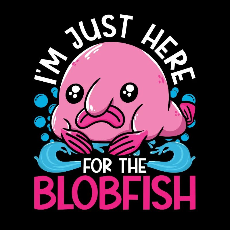 Blobfisch Je suis juste là pour le Blobfish