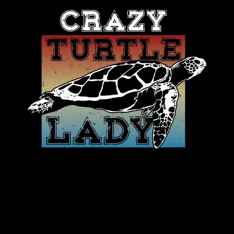 Sea Turtle Tortoise Crazy Turtle