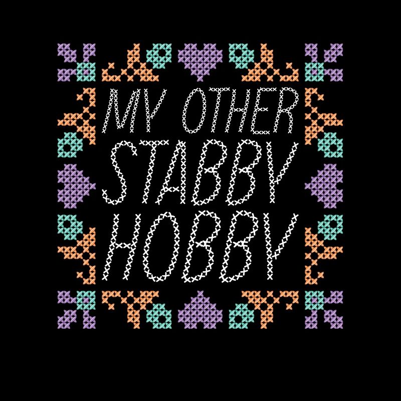 Cross Stitch My Other Stabby Hobby Sewing Machine