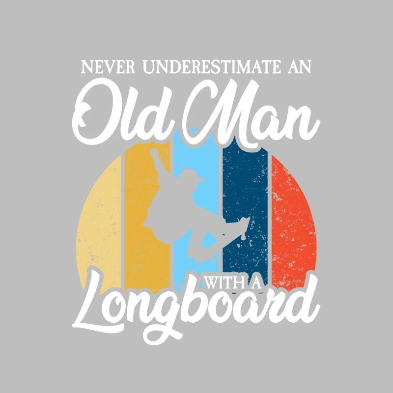 never underestimate an old man with a longboard