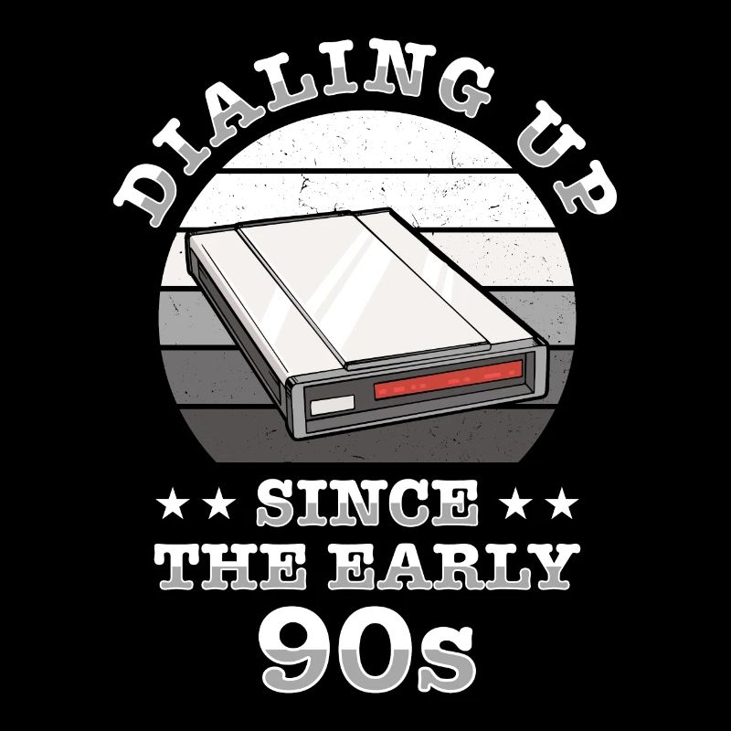 90s Nostalgie Rétro 90s Internet commuté vintage