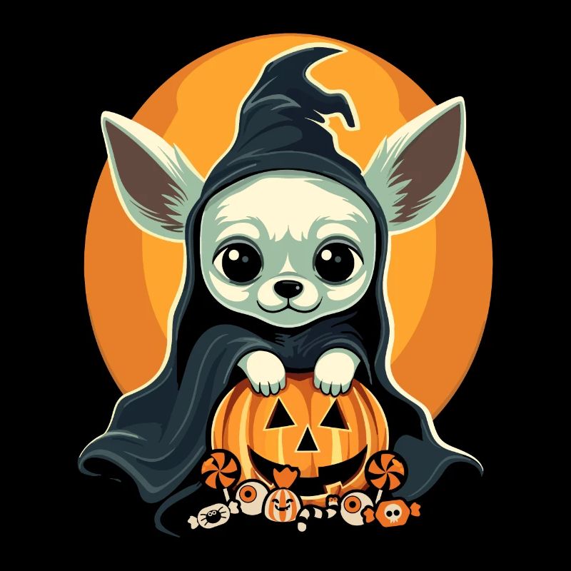 Chihuahua Halloween Welpe Süßes oder Saures Hundeliebhaber