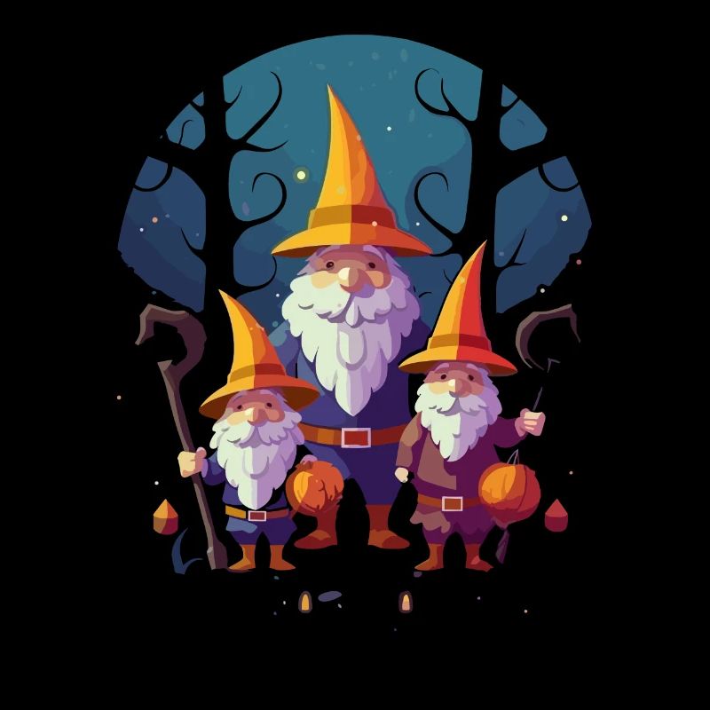 Gartenzwerg Halloween Süßes oder Saures Gärtner