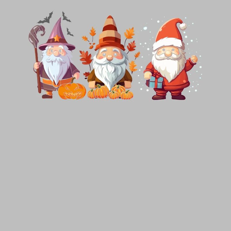 Gartenzwerg Halloween Süßes oder Saures Gärtner