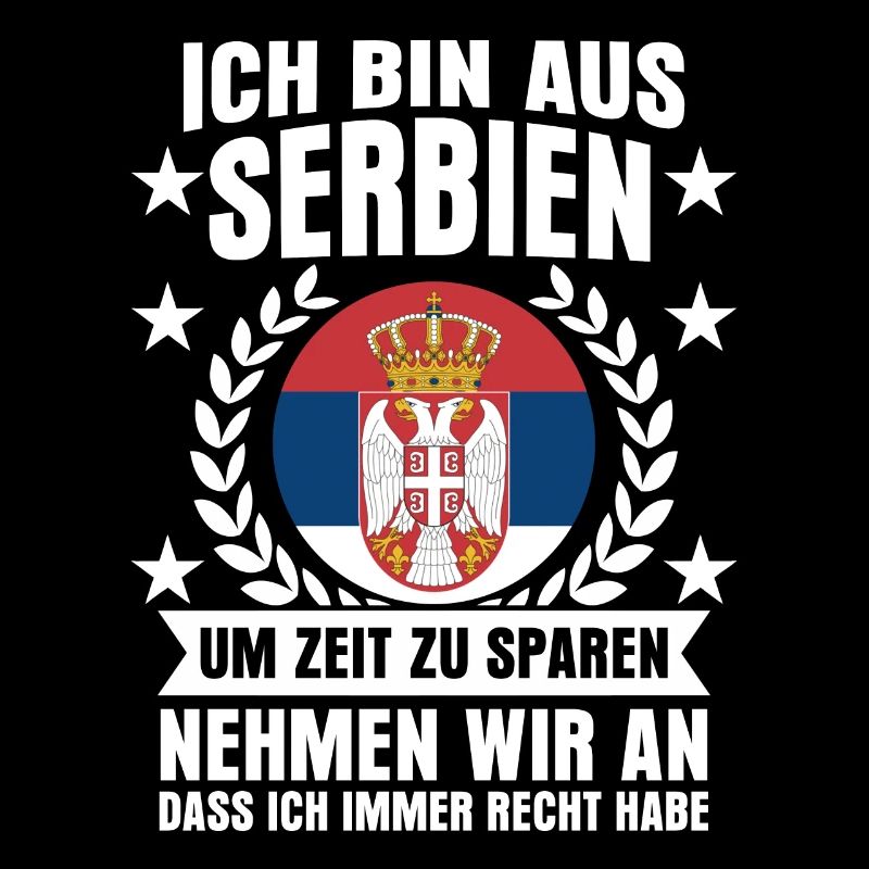 Serbien Spruch serbische Flagge