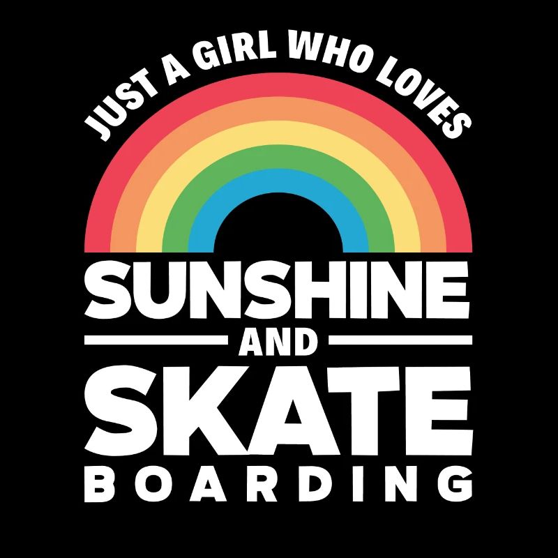 Skateboard Sonnenschein Mädchen