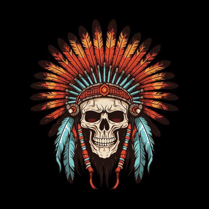 Apache Indian Chief Skull