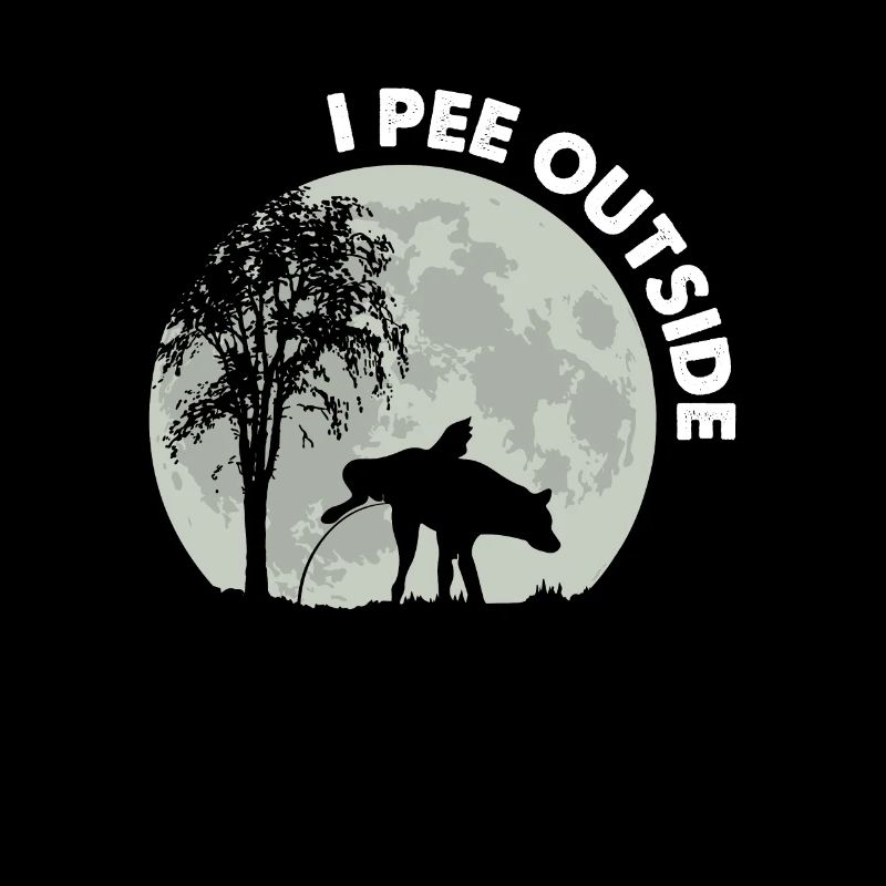 I Pee Outside Dog