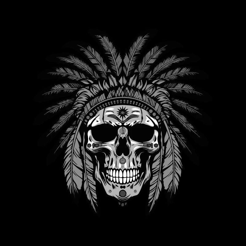 Apache Skull Indian Chief